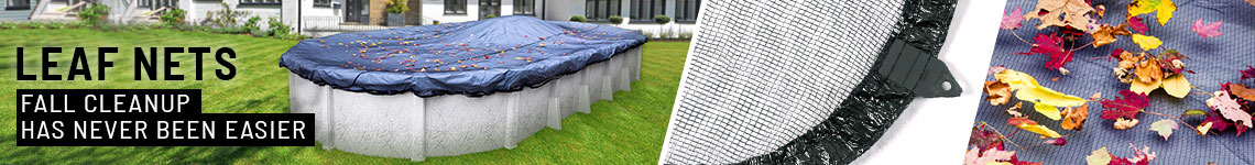 <font size="3" color="grey">Leaf Nets for a</font><br><font size="6" color="#4c586f"><strong>15' x 30' </strong>Above Ground Oval Pool</font>