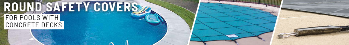 <font size="3" color="grey">Safety Covers for a</font><br><font size="6" color="#4c586f"><strong>21' Round Pool with Steps</strong> <small><i>and</small></i><strong> Concrete Decking</strong>